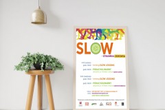 3d rendering white Poster frame mockupon the white wall,table,basket and plant on the wooden floor ,raw concrete wall